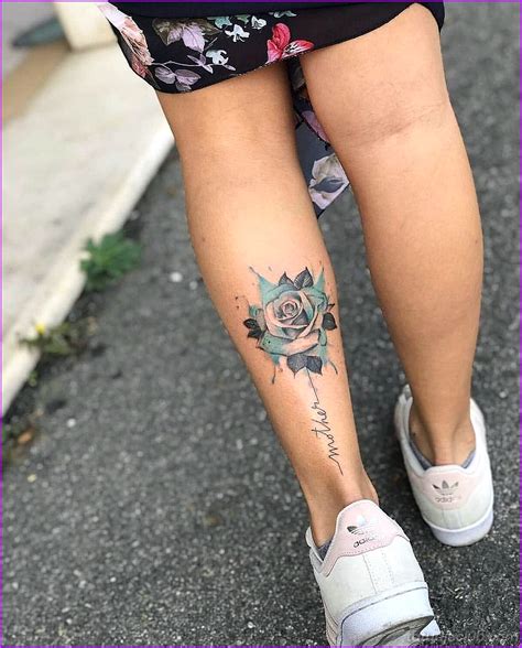 tatuajes para mujer en las piernas|Tatuaje mujer pierna